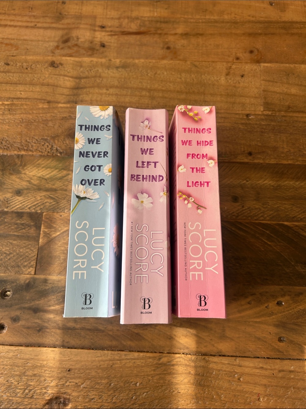 bloom Paperback Set - Blue, Lavender, Pink Floral Spines